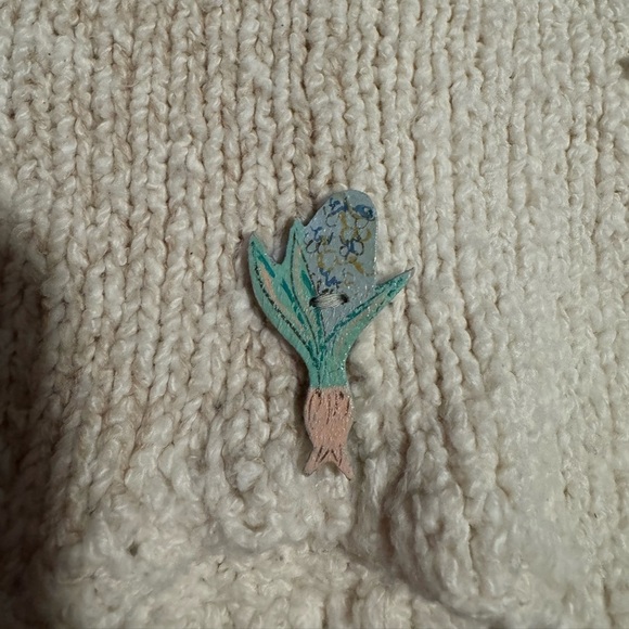 VTG 1995 Eagle’s Eye Vest W/ Funky Painted Buttons - Picture 5 of 10